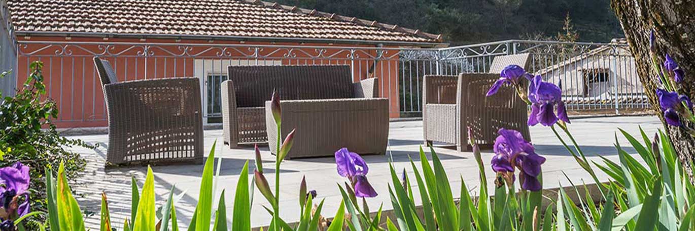 Jardin de la Résidence Services Seniors à L'Escarène